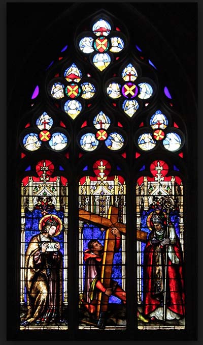 vitrail de l'église Saint jean à Lyon